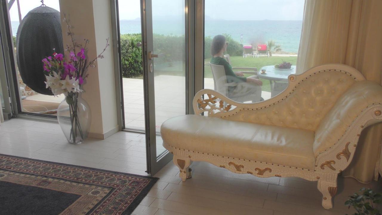 Sea View Beachfront Villa Maria Gouves Exterior photo